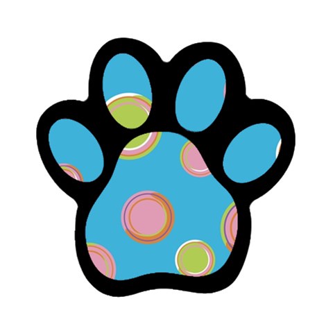 pop135a Magnet (Paw Print) from ArtsNow.com Front