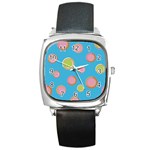 pop135a Square Metal Watch