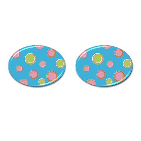 pop135a Cufflinks (Oval) from ArtsNow.com Front(Pair)