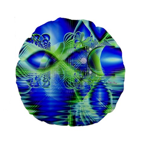 Irish Dream Under Abstract Cobalt Blue Skies Standard 15  Premium Round Cushion  from ArtsNow.com Front