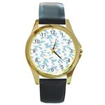 kids-toys085a Round Gold Metal Watch