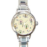 kids-toys137a Round Italian Charm Watch