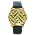 kids-toys048a Round Gold Metal Watch