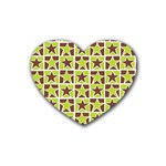 kids-toys048a Rubber Heart Coaster (4 pack)