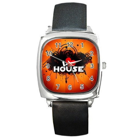 HOUSE (37) Square Metal Watch from ArtsNow.com Front