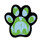 kids-toys086a Magnet (Paw Print)