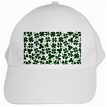 Lucky Clover Shamrock White Cap