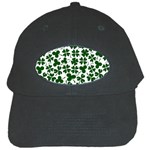 Lucky Clover Shamrock Black Cap