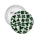 Lucky Clover Shamrock 2.25  Button