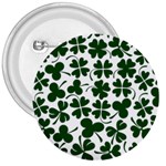 Lucky Clover Shamrock 3  Button