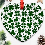 Lucky Clover Shamrock Ornament (Heart)