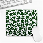 Lucky Clover Shamrock Large Mousepad