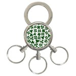 Lucky Clover Shamrock 3-Ring Key Chain