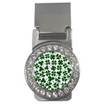 Lucky Clover Shamrock Money Clip (CZ)