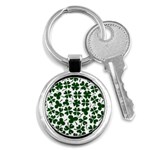 Lucky Clover Shamrock Key Chain (Round)