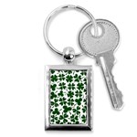 Lucky Clover Shamrock Key Chain (Rectangle)