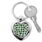 Lucky Clover Shamrock Key Chain (Heart)