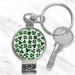 Lucky Clover Shamrock Nail Clippers Key Chain