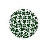 Lucky Clover Shamrock Rubber Round Coaster (4 pack)