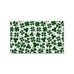 Lucky Clover Shamrock Sticker (Rectangular)