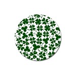 Lucky Clover Shamrock Magnet 3  (Round)