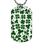 Lucky Clover Shamrock Dog Tag (Two Sides)