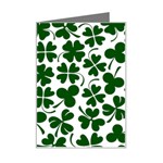 Lucky Clover Shamrock Mini Greeting Card