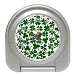 Lucky Clover Shamrock Travel Alarm Clock