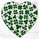 Lucky Clover Shamrock Jigsaw Puzzle (Heart)