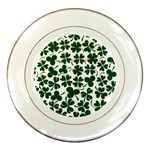 Lucky Clover Shamrock Porcelain Plate