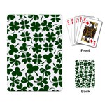 Lucky Clover Shamrock Playing Cards Single Design