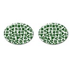 Lucky Clover Shamrock Cufflinks (Oval)