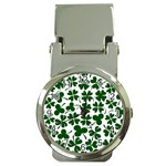 Lucky Clover Shamrock Money Clip Watch