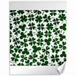 Lucky Clover Shamrock Canvas 12  x 16 