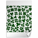 Lucky Clover Shamrock Canvas 12  x 18 