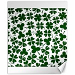 Lucky Clover Shamrock Canvas 16  x 20 