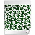 Lucky Clover Shamrock Canvas 18  x 24 