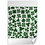 Lucky Clover Shamrock Canvas 24  x 36 