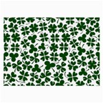 Lucky Clover Shamrock Large Glasses Cloth