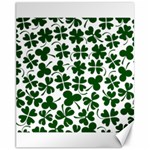 Lucky Clover Shamrock Canvas 11  x 14 