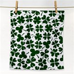 Lucky Clover Shamrock Face Towel