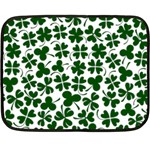 Lucky Clover Shamrock Double Sided Fleece Blanket (Mini)