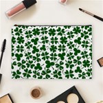 Lucky Clover Shamrock Cosmetic Bag (Large)