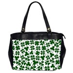 Lucky Clover Shamrock Oversize Office Handbag (2 Sides)