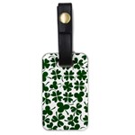 Lucky Clover Shamrock Luggage Tag (one side)