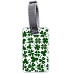 Lucky Clover Shamrock Luggage Tag (two sides)