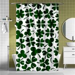 Lucky Clover Shamrock Shower Curtain 48  x 72  (Small)