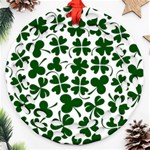 Lucky Clover Shamrock Ornament (Round Filigree)