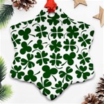 Lucky Clover Shamrock Ornament (Snowflake)