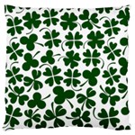 Lucky Clover Shamrock Large Cushion Case (One Side)